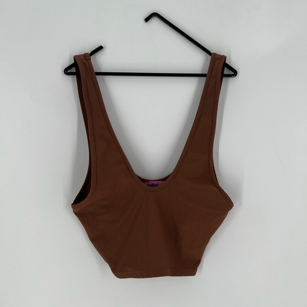 Edikted Sculpt Ribbed Knit Cropped Tank Top
